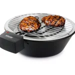 Better Chef 14 in. Indoor Outdoor Tabletop Electric Barbecue Grill, 1000W, Black thumbnail 2