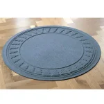Bungalow Flooring Aqua Shield Bluestone 35 in. Round Pine Trees Christmas Tree Mat thumbnail 2