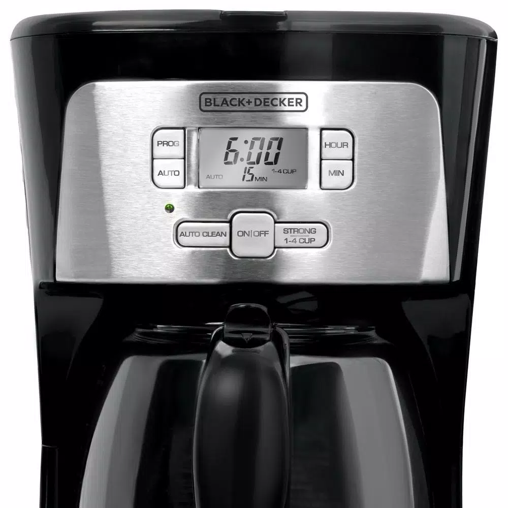 Black+Decker 12-Cup Programmable Thermal Coffee Maker, Stainless Steel Drip Coffee Machine