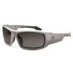 Ergodyne Skullerz Odin Safety Glasses, Matte Grey Frame, Smoke Tinted Lens thumbnail 1