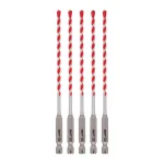 Milwaukee SHOCKWAVE 5/32 in. Carbide Hammer Drill Bits, 5-Pack thumbnail 8