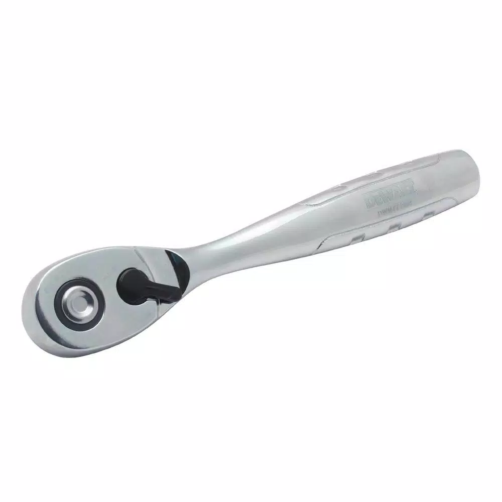 DEWALT 3/8 in. Drive Pear Head Ratchet, 72-Tooth Chrome Vanadium Steel