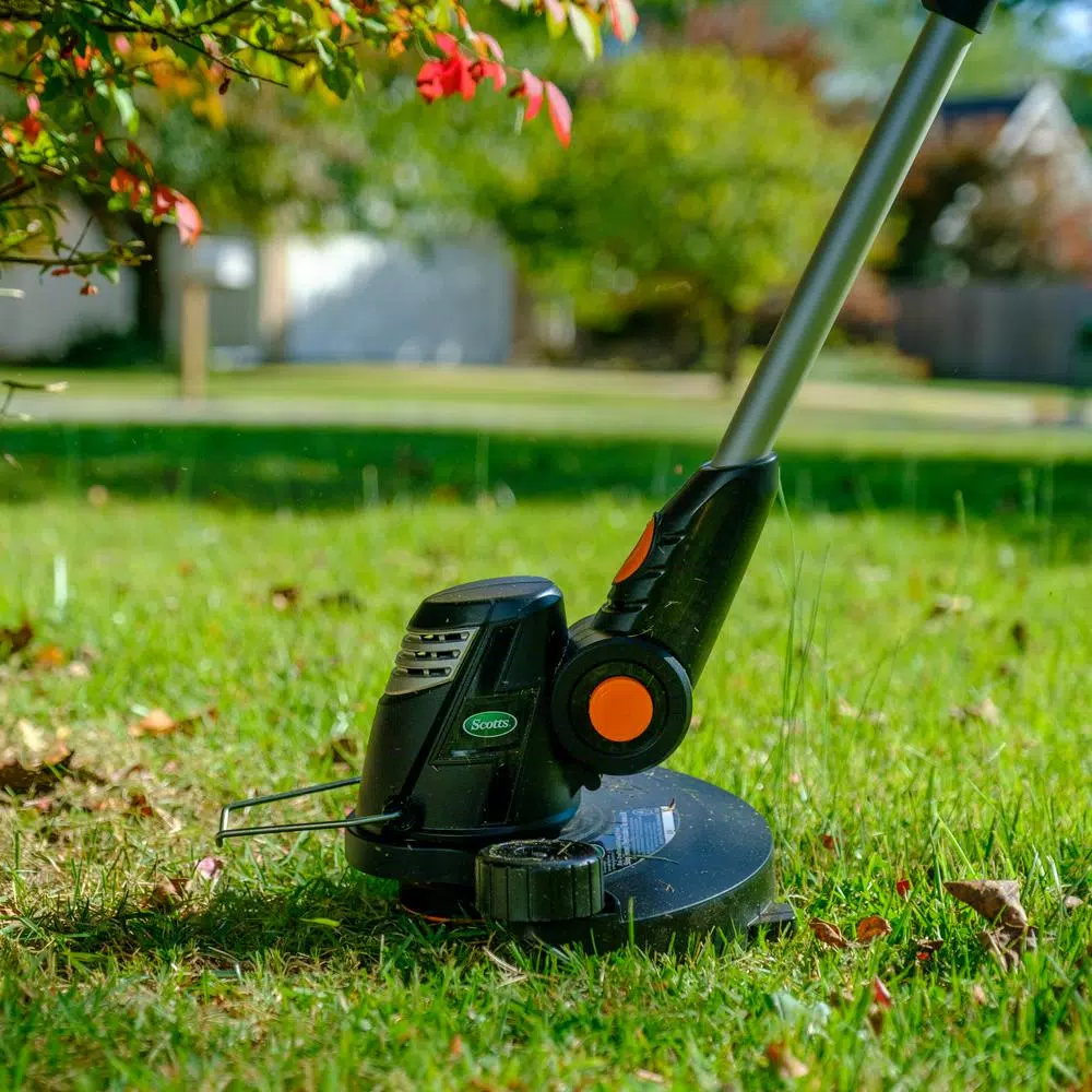Scotts 20V Cordless String Trimmer with 2.0 Ah Lithium-Ion Battery and Charger, 12 in. Cutting Width