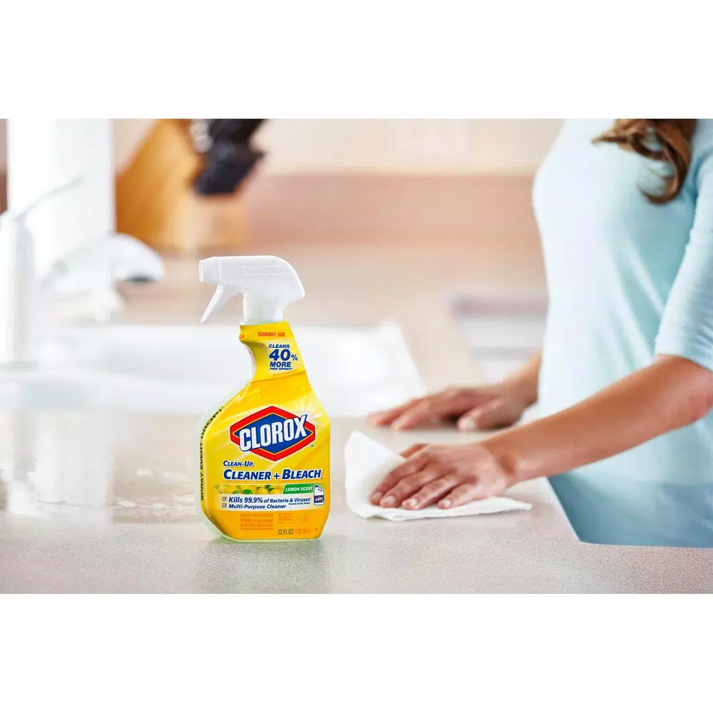 Clorox Clean-Up All Purpose Cleaner with Bleach, Lemon Scent, 32 oz.
