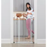 Regalo Easy Step Extra Tall Walk-Through Baby Gate, 41" White Metal Safety Gate thumbnail 4