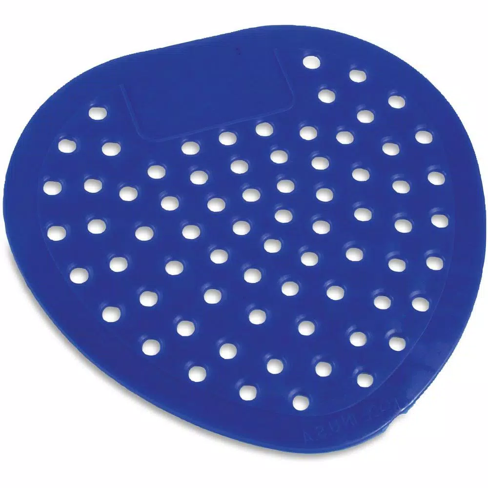 Genuine Joe Bubblegum Scented Blue Deodorized Urinal Screens (12 Pack)