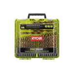 RYOBI 58-Piece Titanium Coated Drill Bit Set with Tilt-Out Storage Kit thumbnail 1