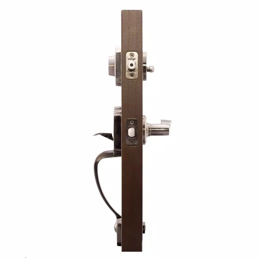 Copper Creek Heritage Antique Nickel Handleset with Waverlie Lever Trim