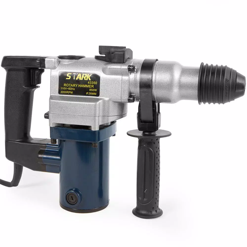 Stark Electric 6.7 Amp 1/2 in. SDS-Plus Corded Rotary Hammer Drill with Chisel Bits and Storage Case