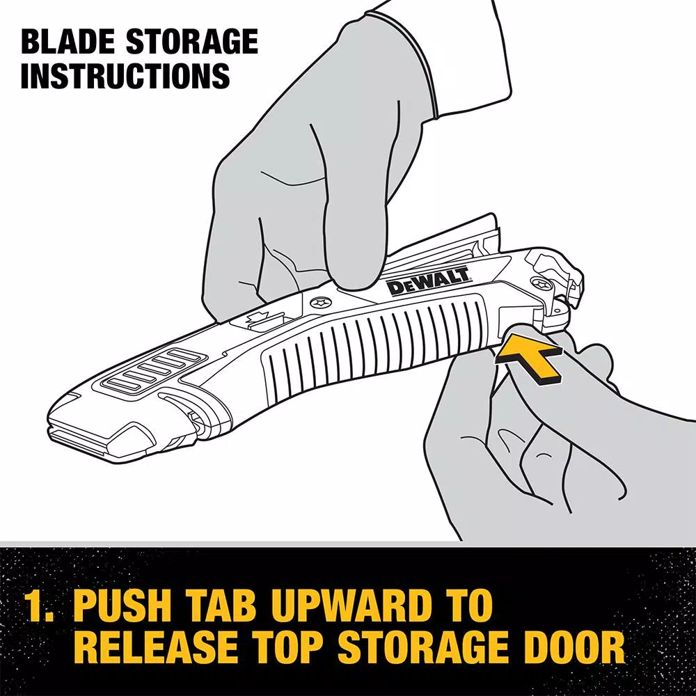 DEWALT Retractable Utility Knife with Deadbolt Blade Mechanism