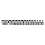 Stanley 15-Piece 1/2 in. Drive Metric Deep Socket Set, 12-Point Professional Grade thumbnail 1