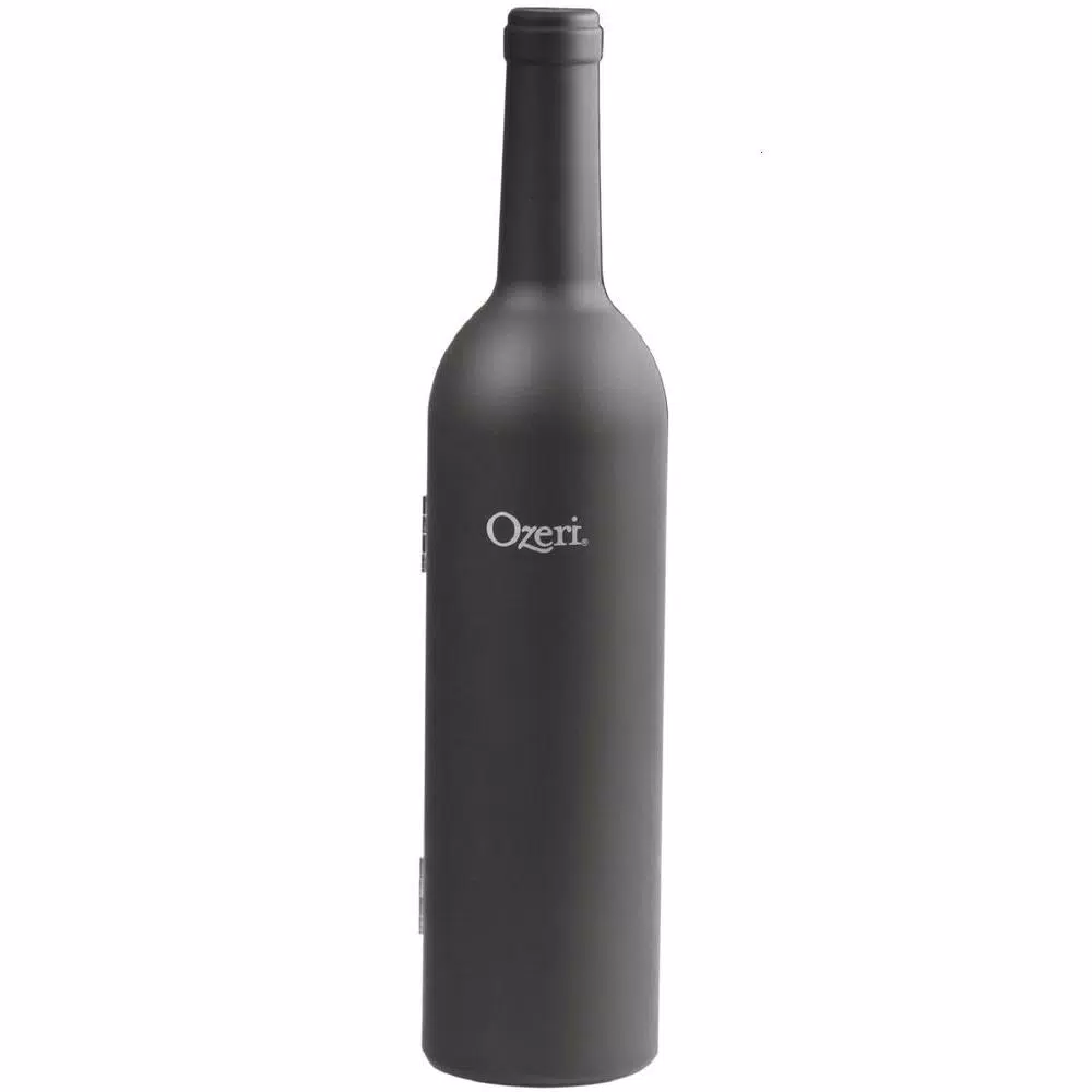 Ozeri 5-Piece Wine Accessory Set - Wine Bottle Shaped Corkscrew & Tool Kit