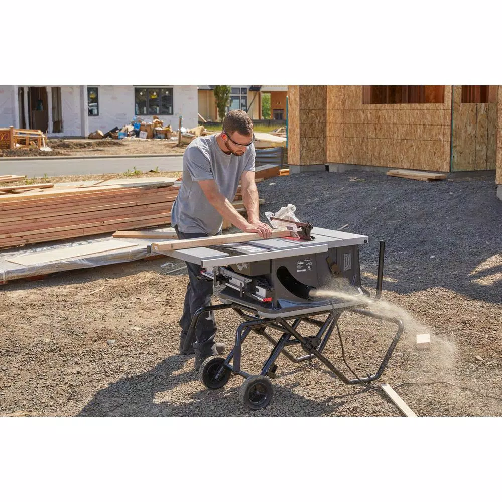 SawStop 10-Inch Jobsite Saw Pro 1.5 HP Table Saw with Mobile Cart Assembly