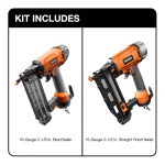 RIDGID 18-Gauge 2-1/8 in. Brad Nailer and 16-Gauge 2-1/2 in. Finish Nailer Combo Kit thumbnail 2