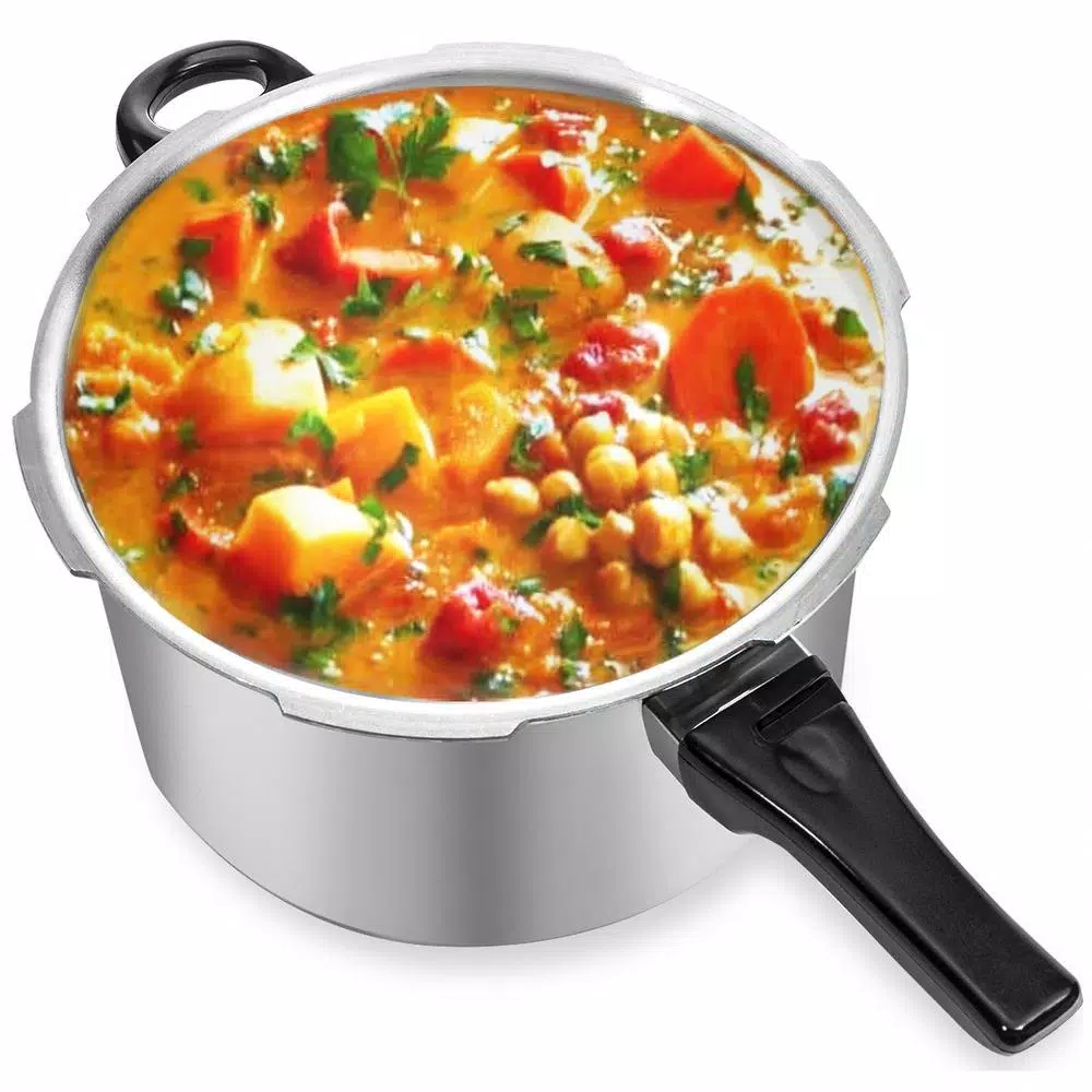 Barton 6 Qt. Aluminum Stovetop Pressure Cooker with Pressure Release Valve