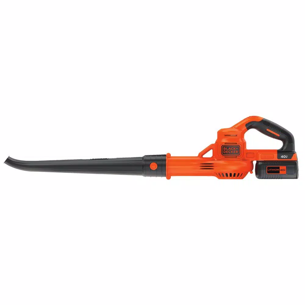 BLACK+DECKER 40V Max Cordless Handheld Blower, 125 MPH, 90 CFM with 1.5 Ah Battery and Charger Included