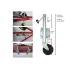 Ultra-Fab Products Sidewind Swivel Tongue Jack - 1,000 lbs. Capacity - Heavy-Duty Steel thumbnail 2