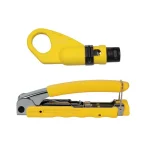 Klein Tools Coaxial Cable Compression Crimper and 2-Level Cable Stripper Tool Set thumbnail 1