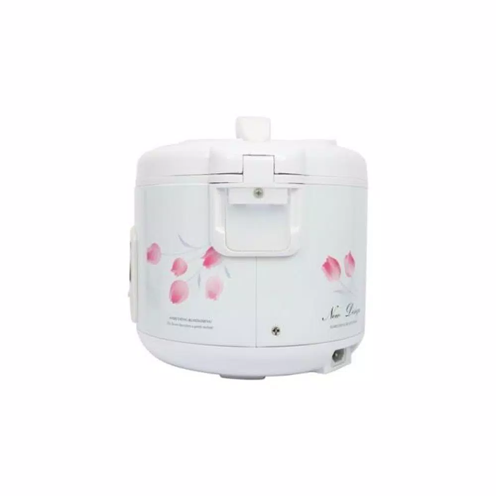 Tayama Cool Touch TRC-08 8-Cup White Rice Cooker with Steamer and Non-Stick Inner Pot