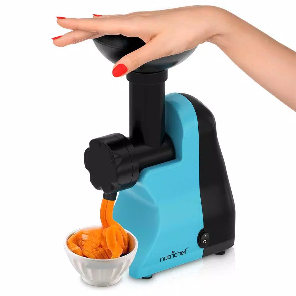 NutriChef 150-Watt Electric Soft Serve and Sorbet Maker, Black