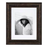 Kate and Laurel Aldridge 11 x 14 Bronze Picture Frame Set of 2 with 8 x 10 White Mat thumbnail 2