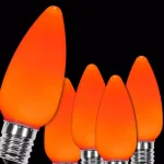 Wintergreen Lighting OptiCore C9 LED Orange Smooth Opaque Replacement Light Bulbs, 25-Pack thumbnail 1