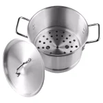 IMUSA 32 Qt. Aluminum Stovetop Steamer with Lid and Steam Tray thumbnail 5