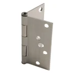 Everbilt 4 in. Antique Brass Square Corner Security Door Hinges, 3-Pack thumbnail 2