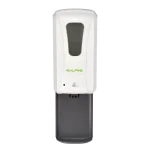Alpine Industries 1200ml Automatic Soap and Gel Hand Sanitizer Dispenser with Drip Tray, White thumbnail 1