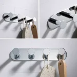 KRAUS Elie 4-Hook Bathroom Robe and Towel Rack, Chrome thumbnail 4