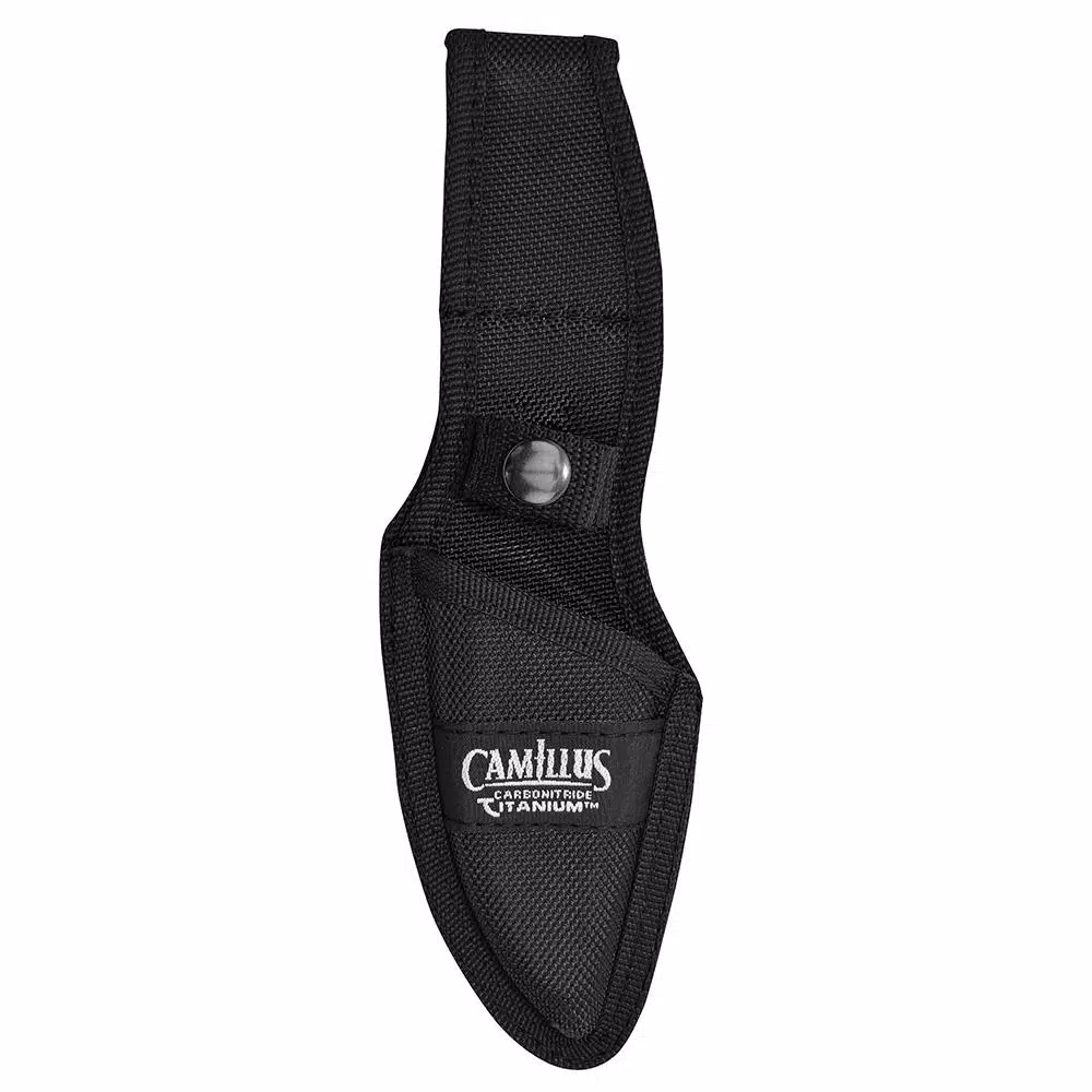 Camillus ST6 4 in. Carbonitride Titanium Drop Point Fixed Blade Knife with Sheath