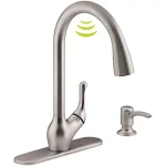 KOHLER Barossa Touchless Single-Handle Pull-Down Kitchen Faucet, Vibrant Stainless thumbnail 1