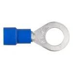 CURT Ring Terminals, 16-14 AWG Wire Gauge, 1/4 in Stud Size, Blue, 100-Pack thumbnail 1