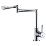 ANZZI Manis Series Deck-Mounted Pot Filler, Polished Chrome thumbnail 1