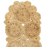 LR Resources Natural Jute Rectangle Indoor Table Runner, 16 in. x 80 in., Bohemian Farmhouse Style thumbnail 3