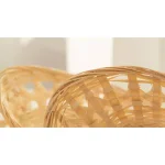 Vintiquewise Natural Bamboo Oval Storage Baskets and Bread Serving Trays, Set of 5 thumbnail 6