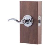 Copper Creek Waverlie Polished Stainless Steel Privacy Bed/Bath Door Lever thumbnail 4