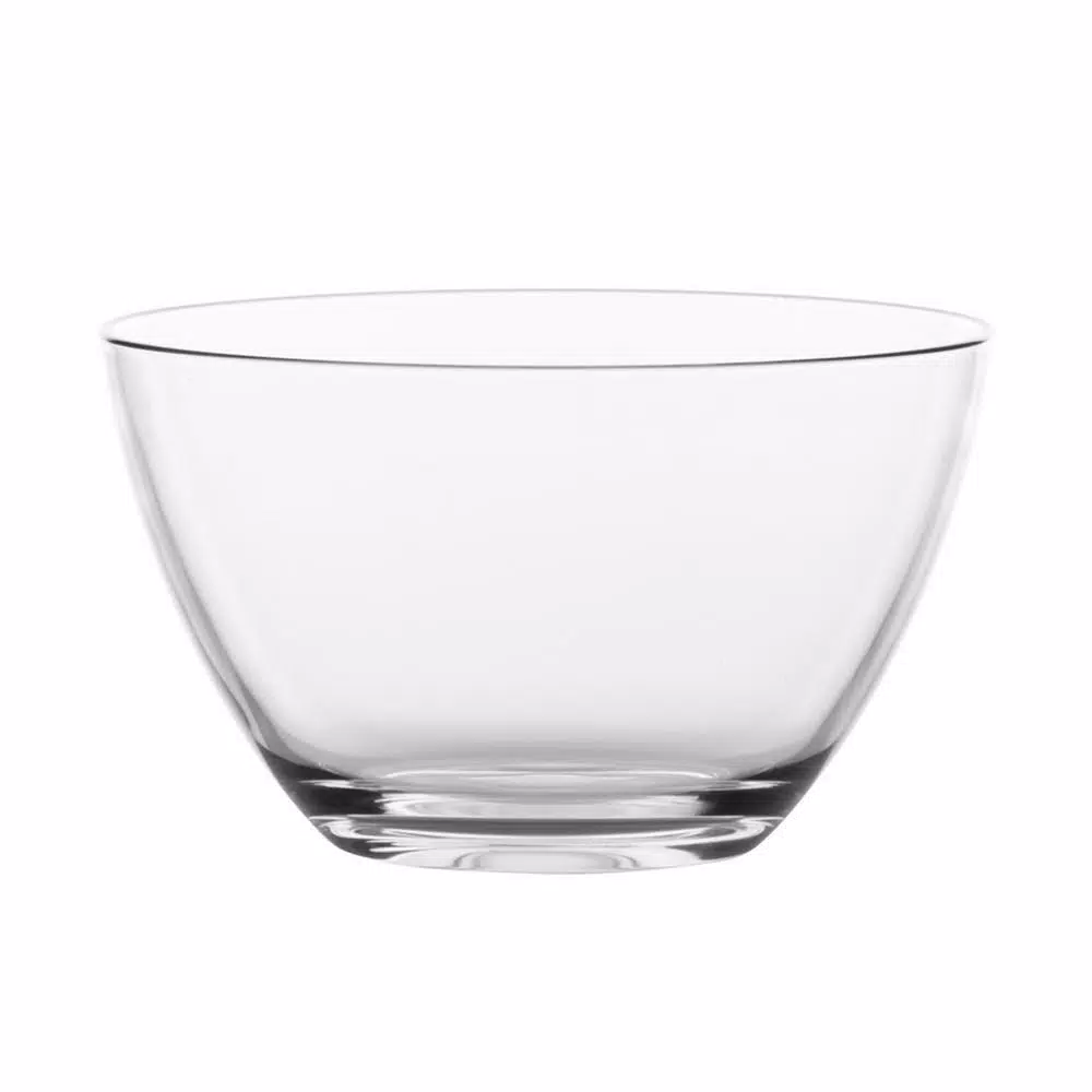 Libbey Urban Story 3-Piece Clear Glass Serving Bowl Set, Multi-Size Round Bowls