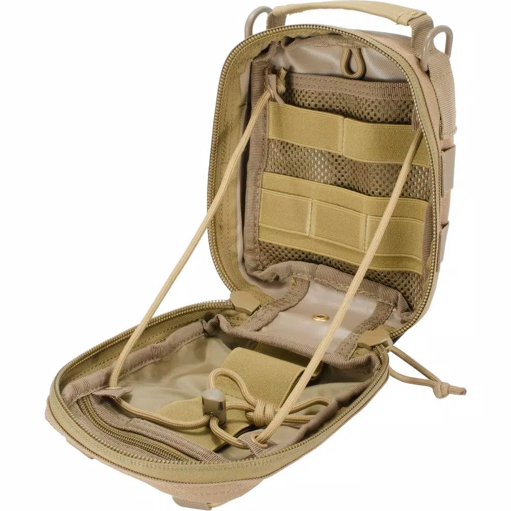 BARSKA CX-900 First Aid Utility Pouch, MOLLE Compatible, Flat Dark Earth