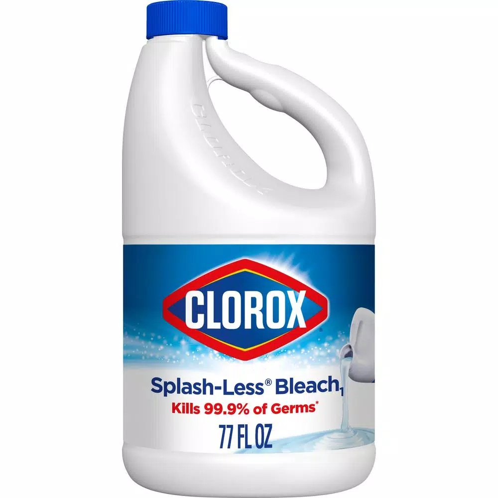 Clorox Splash-Less Concentrated Disinfecting Regular Liquid Bleach, 77 fl. oz.