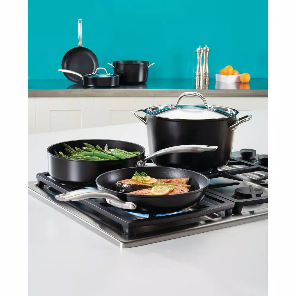 Circulon Momentum 11-Piece Stainless Steel Nonstick Cookware Set, Induction Safe