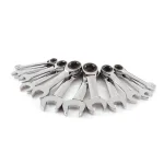 TEKTON 12-Piece Metric Stubby Ratcheting Combination Wrench Set, 8-19 mm thumbnail 2