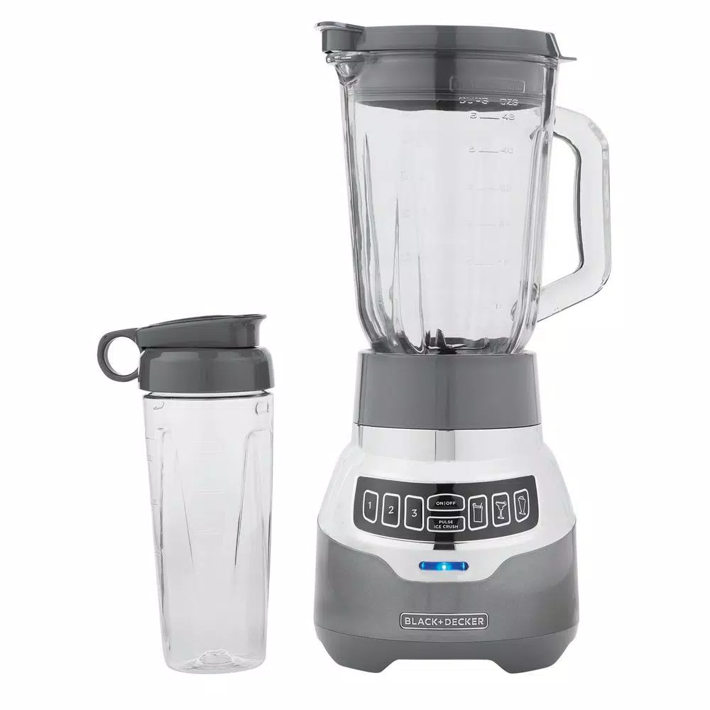 BLACK+DECKER PowerCrush 48 oz. Digital Blender with Quiet Technology, 900W, Silver