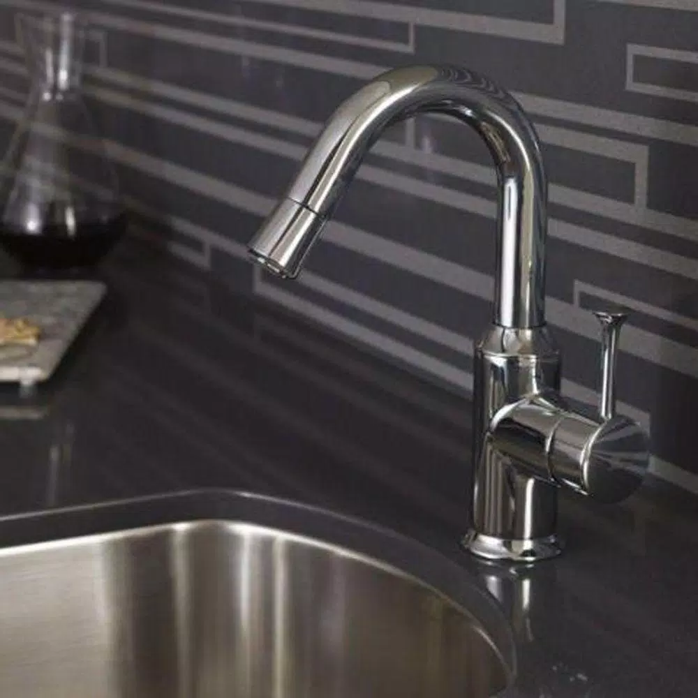 American Standard Pekoe Single-Handle Bar Faucet, Stainless Steel