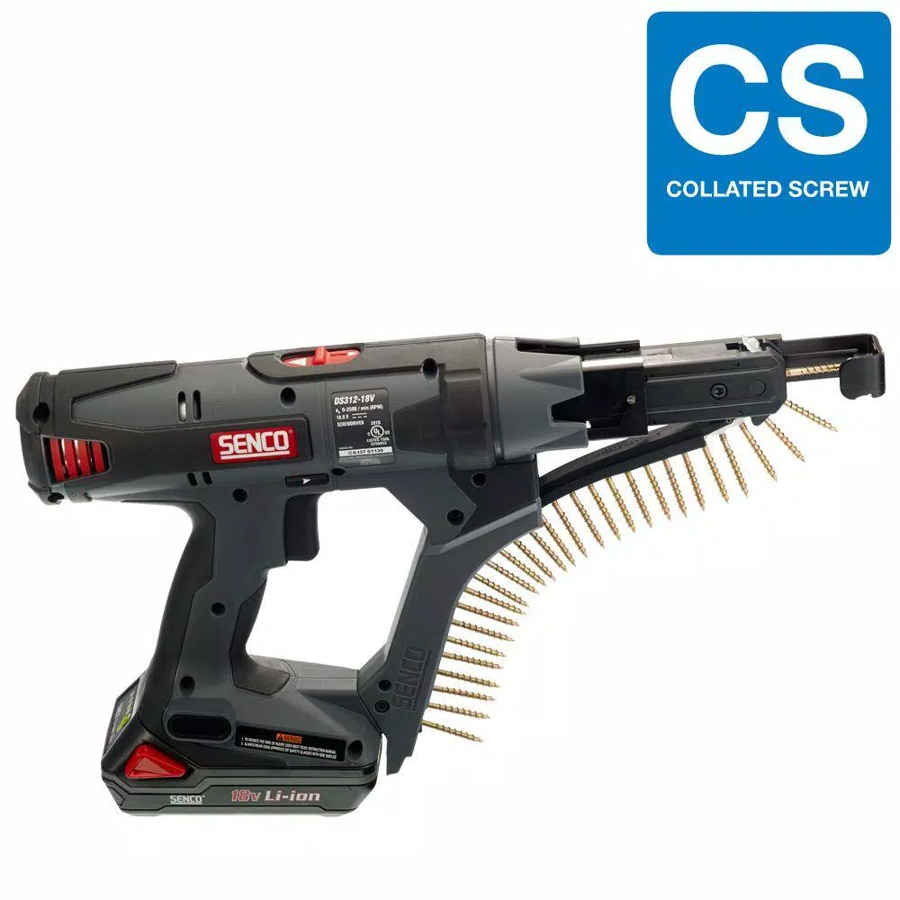 Senco DS312 18V Lithium-Ion Cordless Screw Gun, 2500 RPM, 1/4 in. Chuck