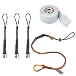 Ergodyne Squids 3181 Tool Tethering Kit with Detachable Lanyard and Elastic Tool Tails thumbnail 1