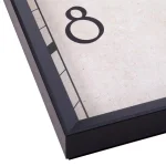 Pinnacle Modern 28 in. Black Square Wall Clock with Beveled Frame thumbnail 4