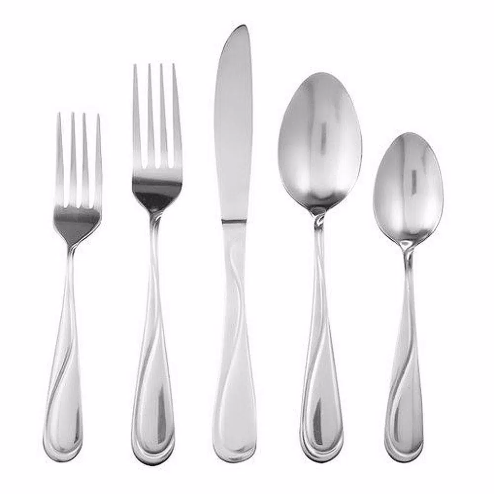 Gibson Home Trillium Plus 24-Piece 18/10 Stainless Steel Flatware Set, Service for 4