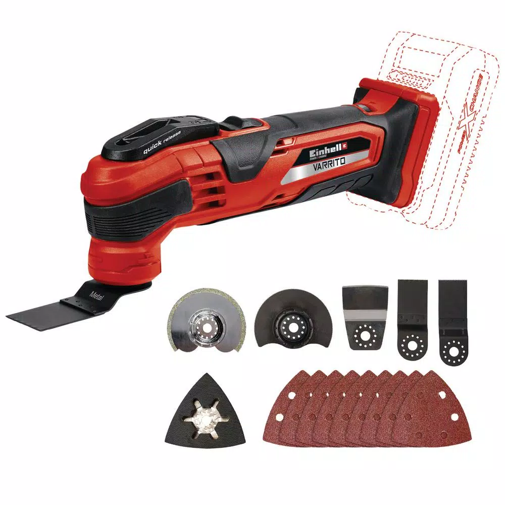 Einhell PXC 18V Cordless Oscillating Multi-Tool Kit with 3.0 Ah Battery and Fast Charger