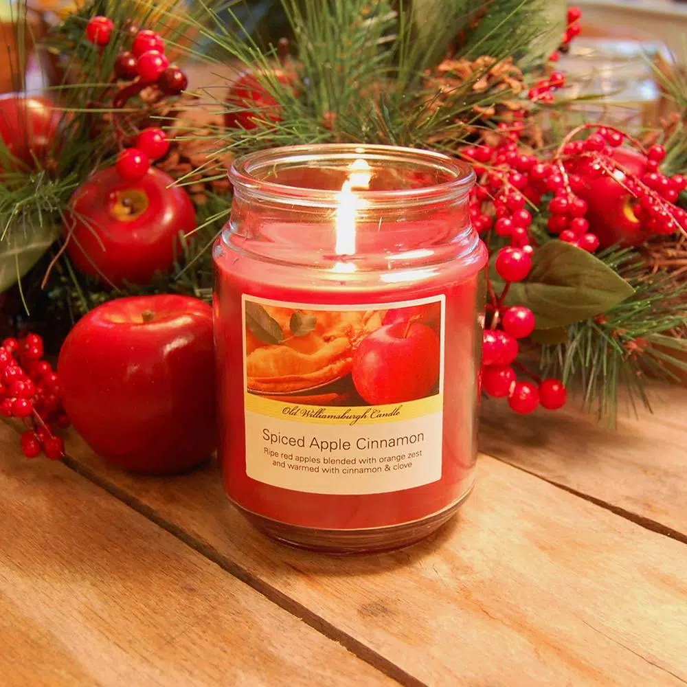 LUMABASE Holiday Scented Candle Collection - 3 Pack 18 oz. Glass Apothecary Jars